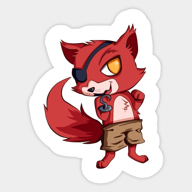 Foxy Five Nights at Freddy's Sticker by panchi